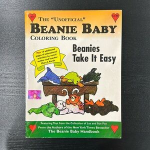 Vintage Beanie Baby Coloring Activity Book